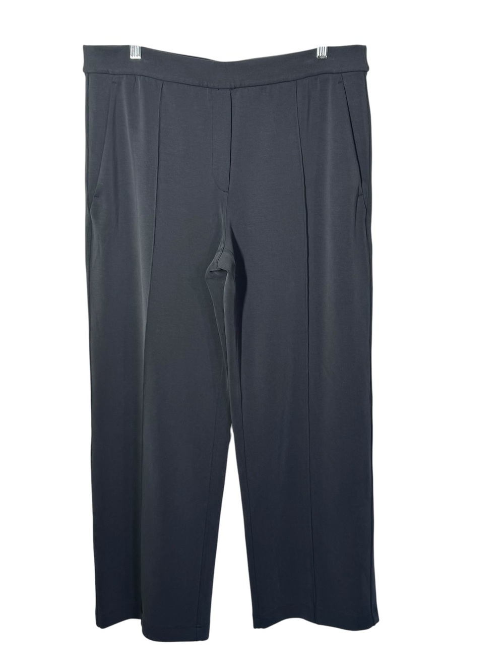 Lululemon Softstreme Pintuck Mid-Rise Wide Leg Trouser Pants Gray XL LW5GQAS